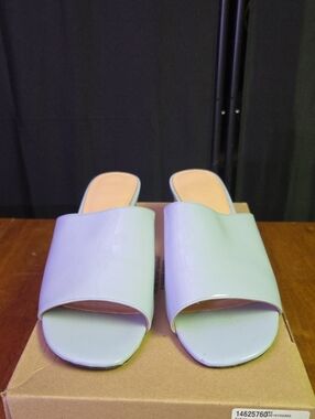 J. Crew Mint Green Slide Mules